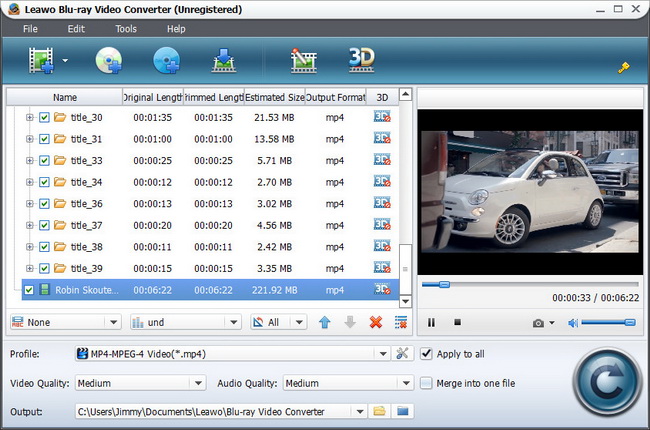 Blu-ray Video Converter Import