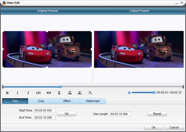 Edit video with Blu-ray Video Converter